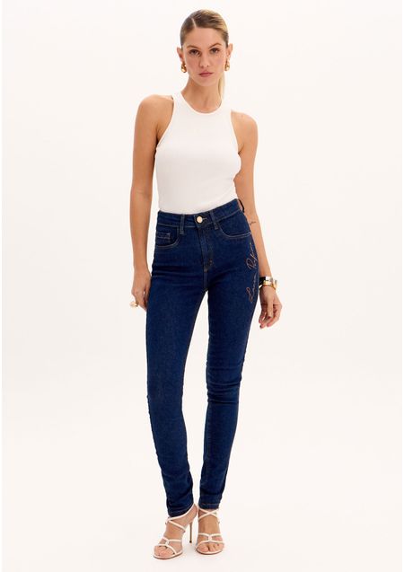 Calça Skinny Jeans Assinatura