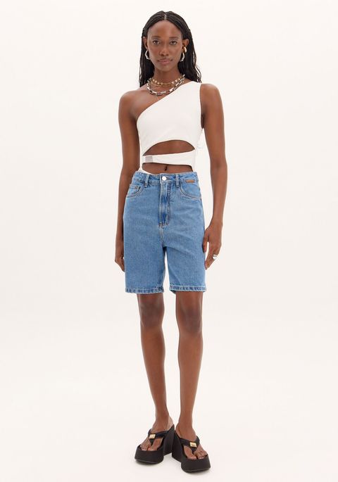 Bermuda Comfort Jeans Passante