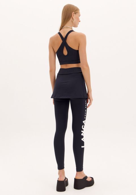 Calça Legging Com Sobreposição