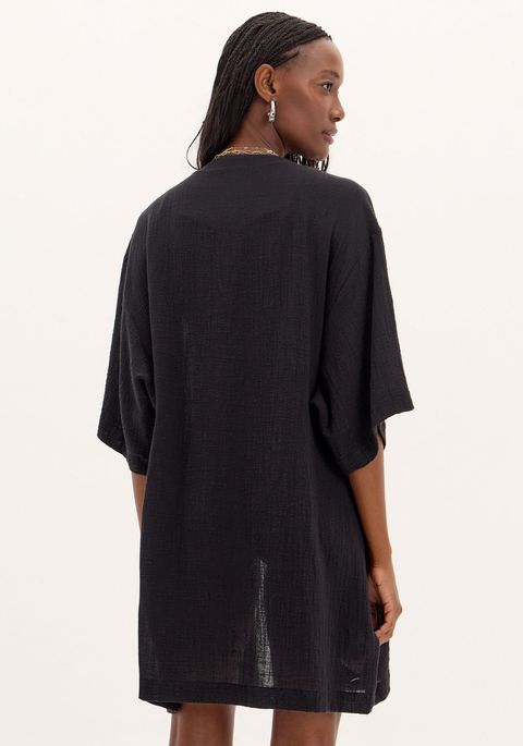 Kaftan Curto Com Faixa