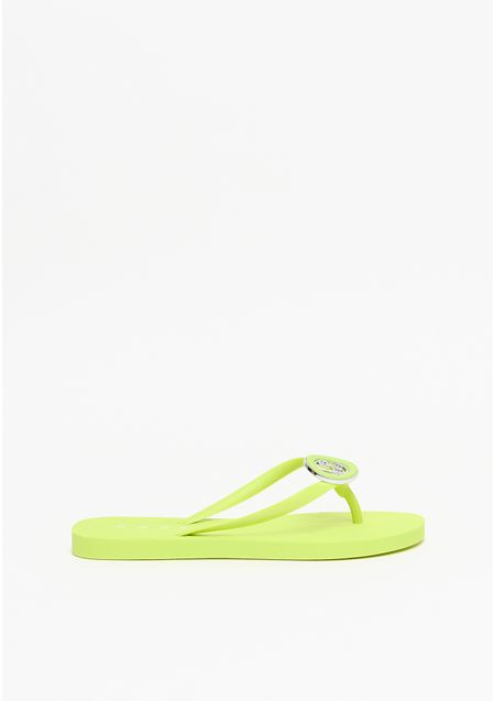 Chinelo De Tiras Com Enfeite