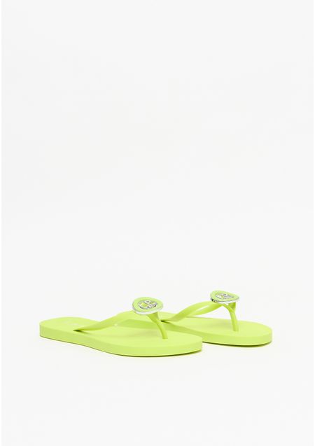 Chinelo De Tiras Com Enfeite