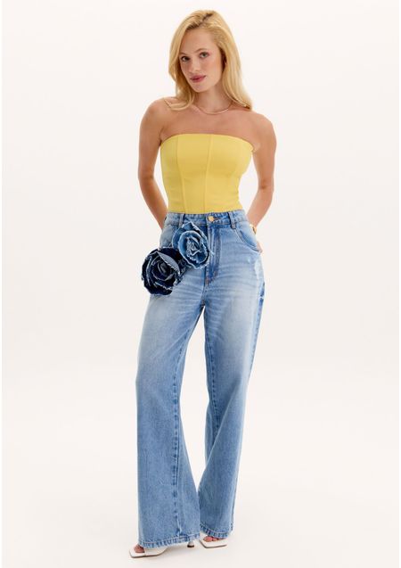 Calça Full Length Jeans Flores