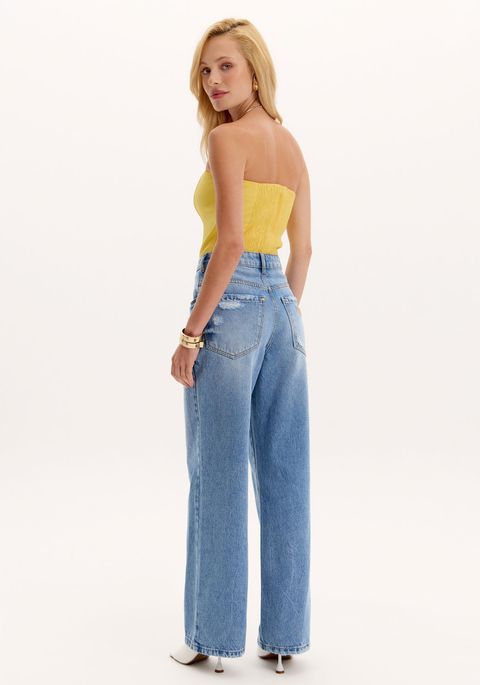 Calça Jeans Full Length High