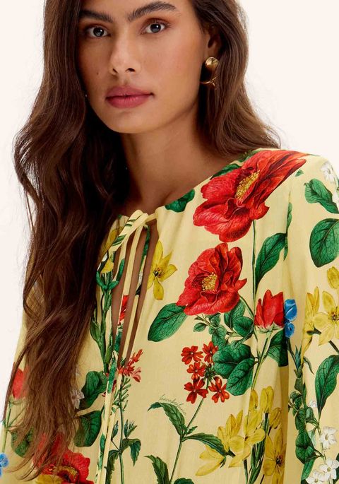 Blusa Fluida Estampa Floral
