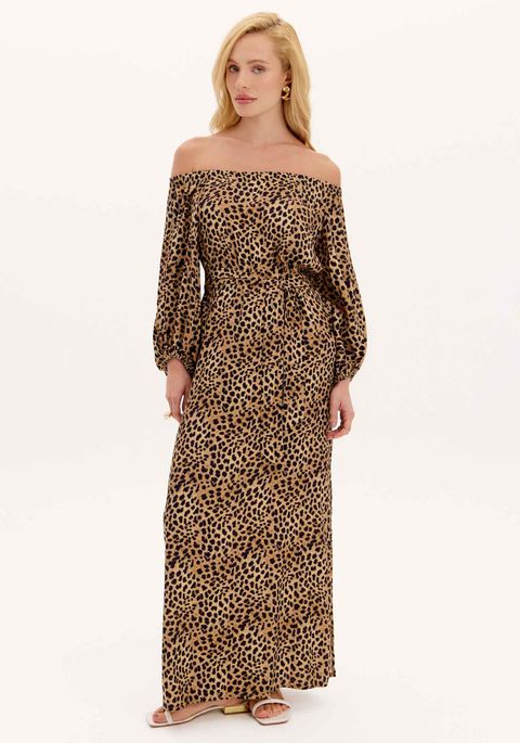 Vestido Super Midi Estampado