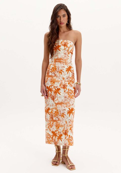 Vestido Midi Tomara Que Caia