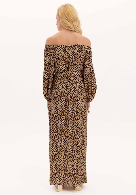 Vestido Super Midi Estampado