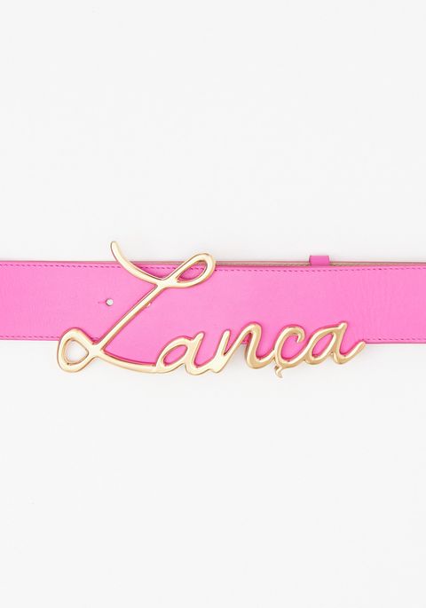 Cinto Cintura Com Assinatura Lança Metalizada Lança Perfume