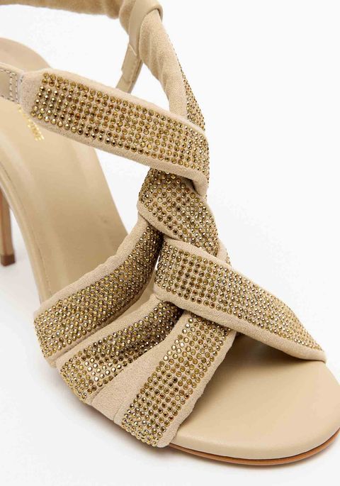 Sandalia Puffy Com Strass