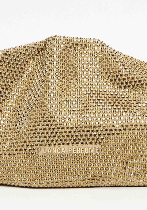Bolsa Clutch Com Alça Corrente E Aplicações De Brilhos