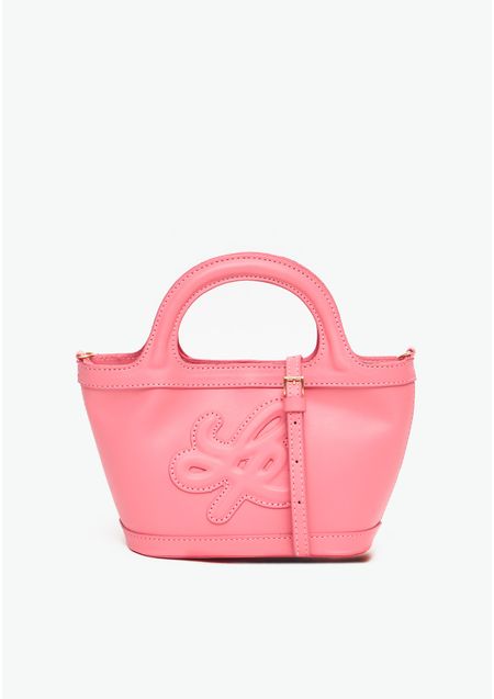 Bolsa Mini Tote Pespontada Com Alças