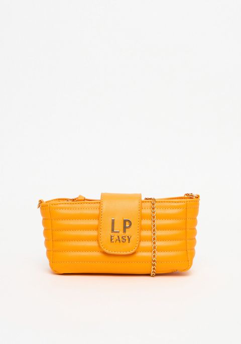 Bolsa Crossbody Couro Matelassê Alça Corrente