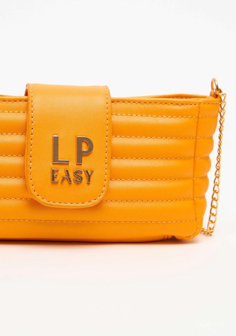 Bolsa Crossbody Couro Matelassê Alça Corrente