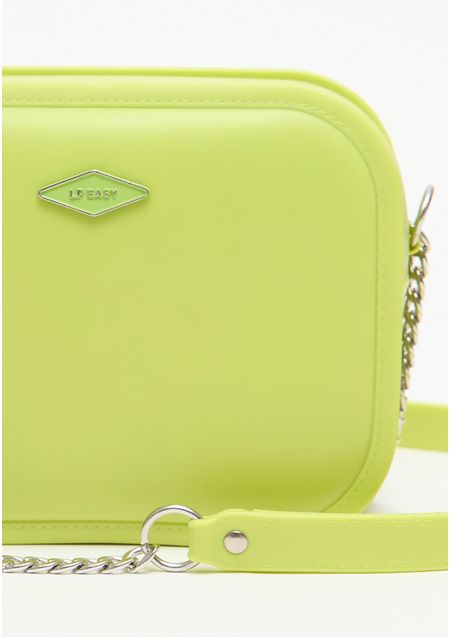Bolsa Crossbody Estruturada Com Zíper