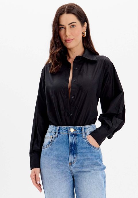 Camisa Oversized Bordada