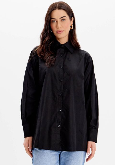 Camisa Oversized Bordada