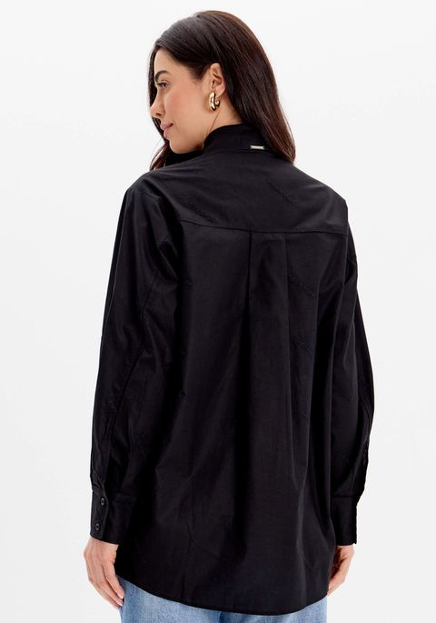 Camisa Oversized Bordada