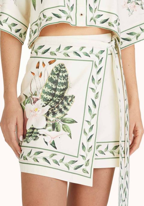 Saia Pareô Curta Estampada