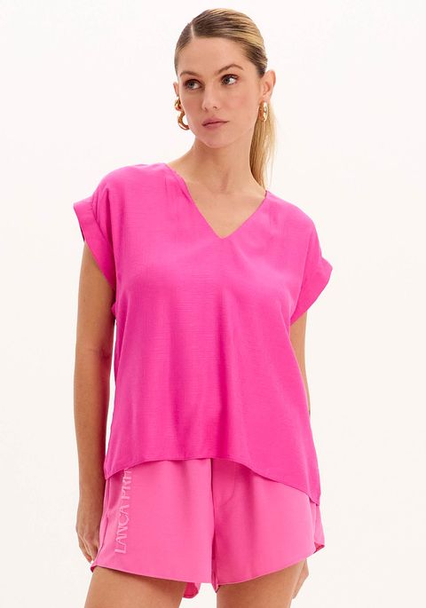 Blusa Fluida Decote V