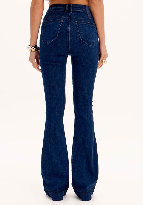 Calça Jeans Flare Super High