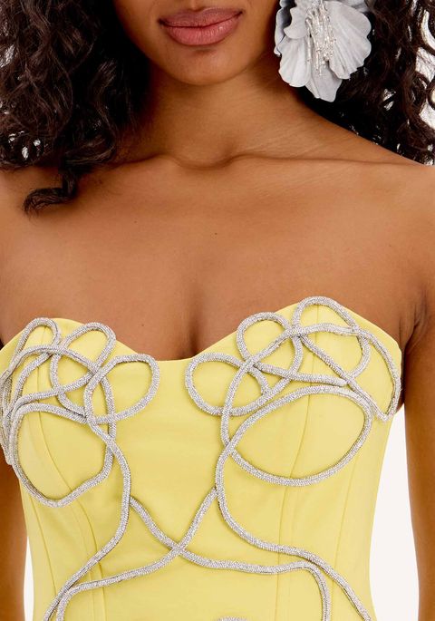 Blusa Corset Com Aplicação Frontal