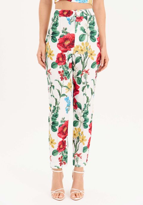 Calça Alfaiataria Floral