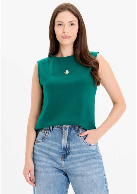 Blusa T-shirt Muscle Básica Com Logo