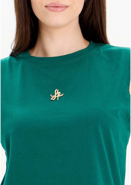 Blusa T-shirt Muscle Básica Com Logo