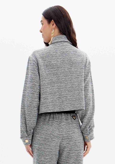 Blusa Descolada Manga Longa Gola Polo