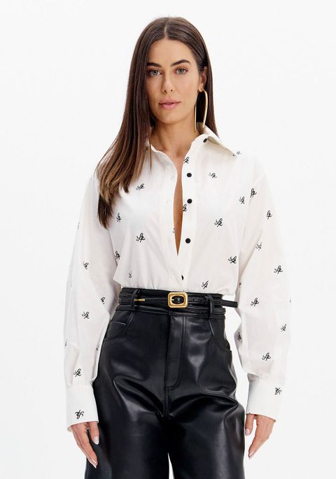 Camisa Alongada Mangas Longas Signature