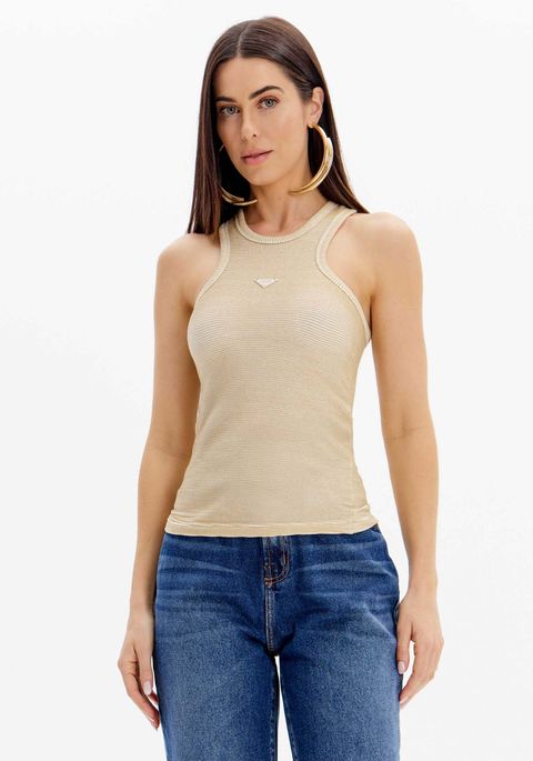 Blusa Regata Nadador De Lurex