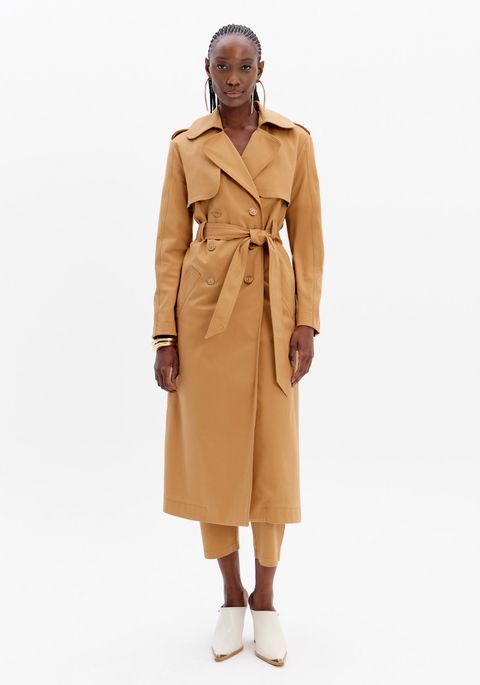 Trench Coat Transpassado Com Faixa