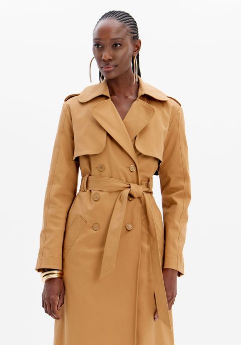 Trench Coat Transpassado Com Faixa