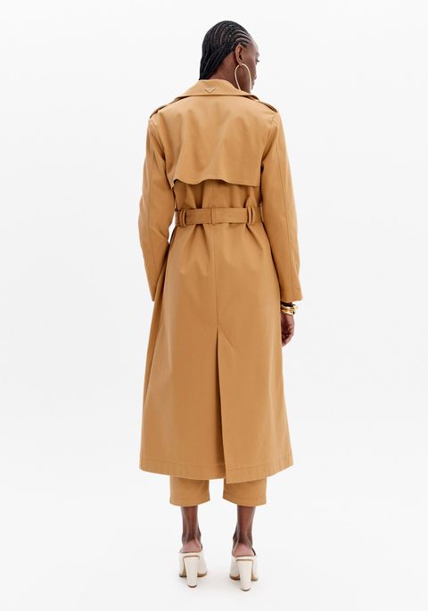 Trench Coat Transpassado Com Faixa