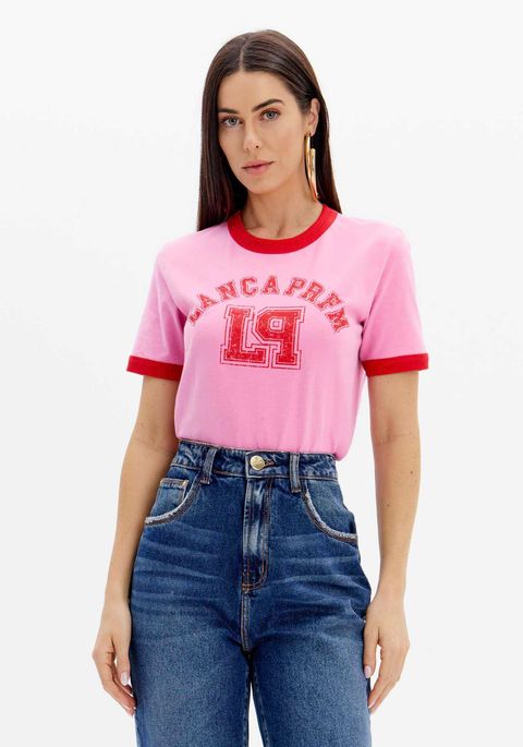 Blusa T-shirt Manga Curta Signature