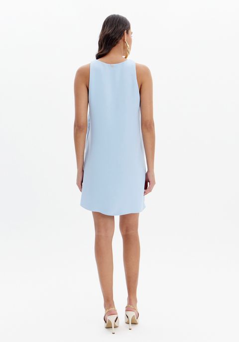 Vestido Curto Com Zíper E Cristais