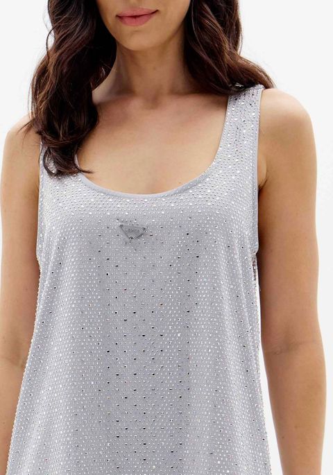Vestido Curto Shine Com Enfeite