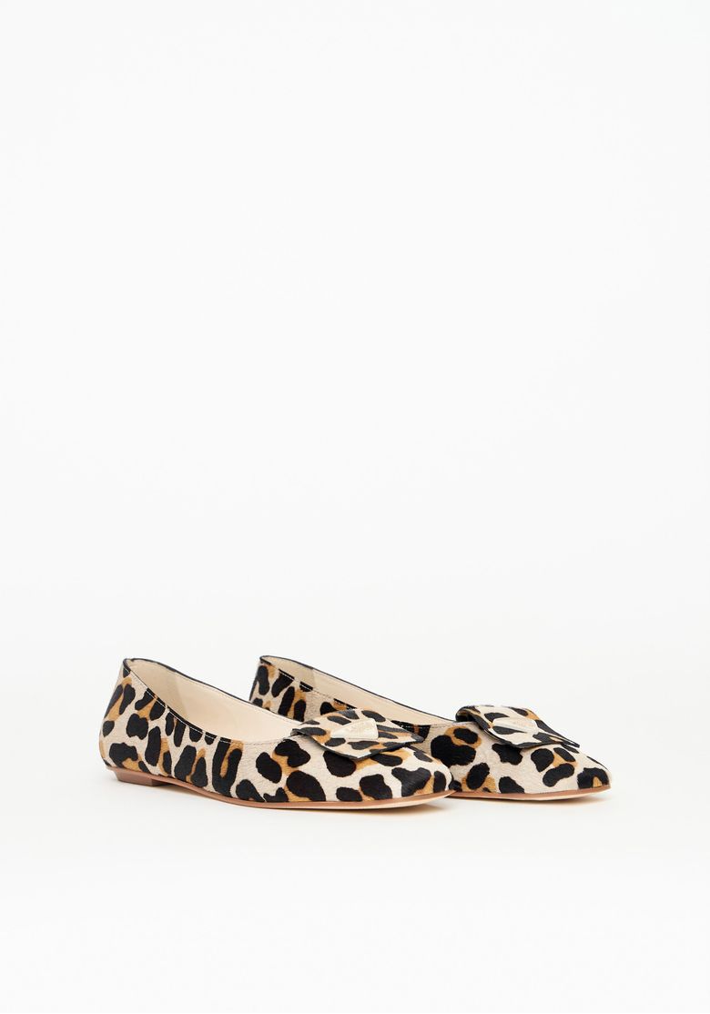 Sapatilha Couro Animal Print - Lança Perfume
