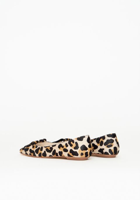 Sapatilha Couro Animal Print