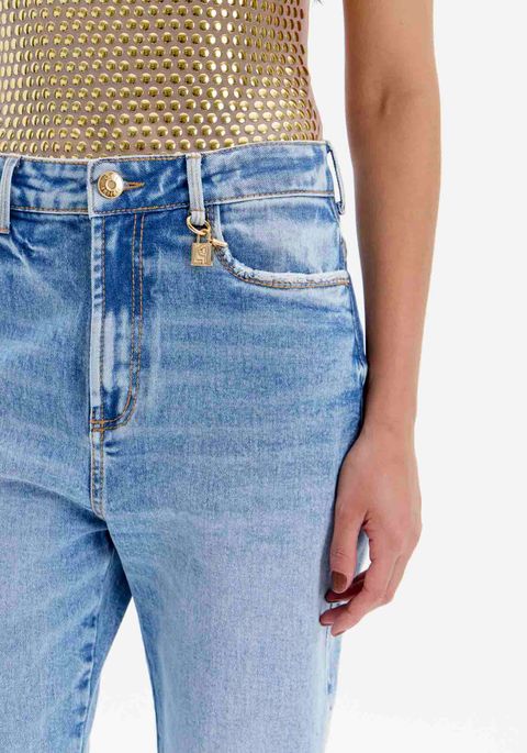 Calça Jeans Luna Mom Cintura Alta