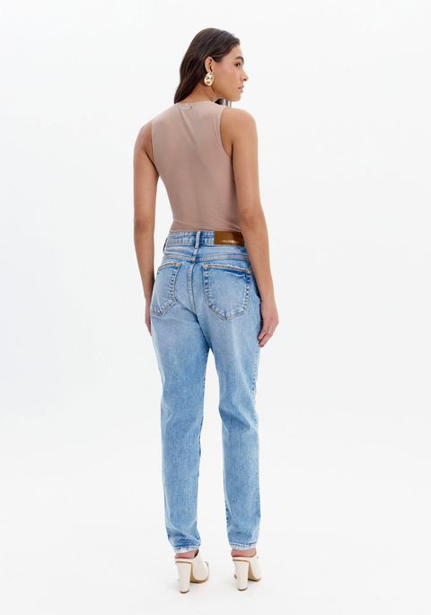 Calça Jeans Luna Mom Cintura Alta