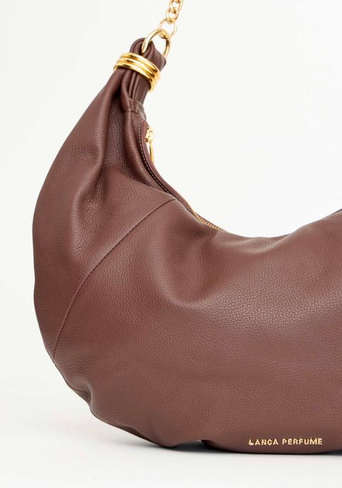 Bolsa Shopping Bag Couro Com Alça De Metal