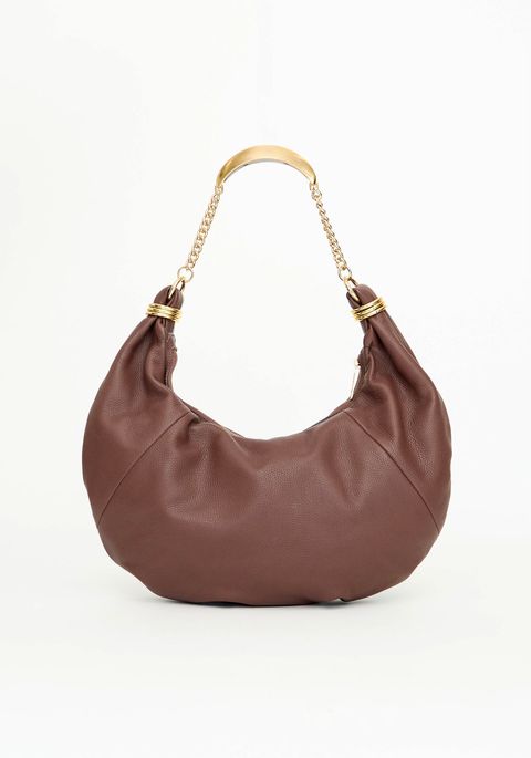 Bolsa Shopping Bag Couro Com Alça De Metal