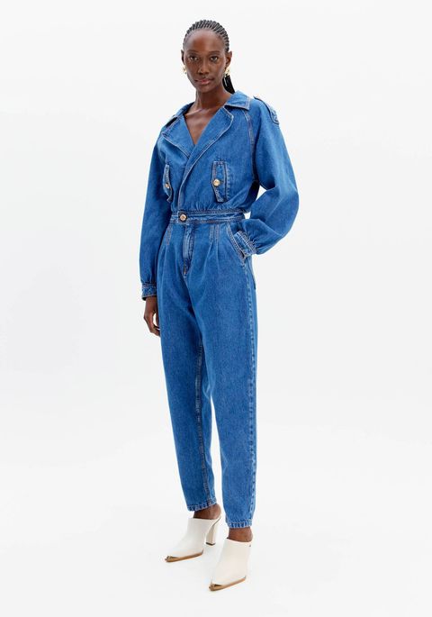 Macacão Jeans Longo Slouchy