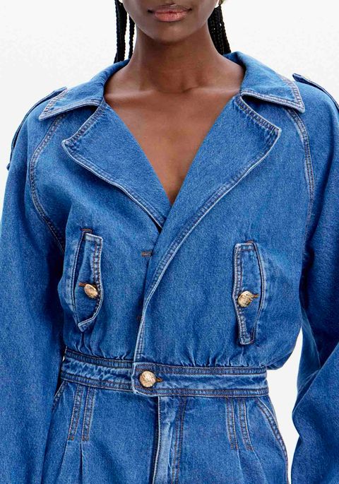 Macacão Jeans Longo Slouchy