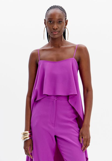 Blusa Alongada Fluida De Alças