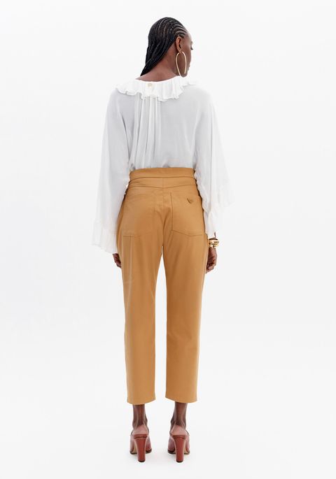 Calça Carrot Alfaiataria Com Bolsos