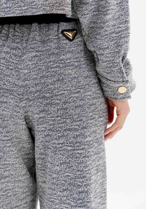 Calça Jogging Cintura Alta Com Cordão