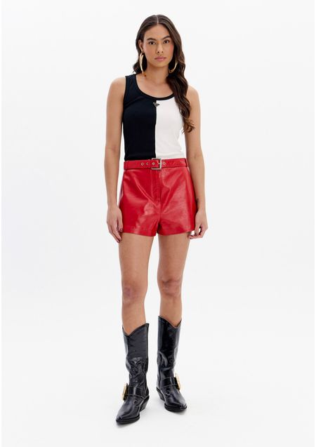 Blusa Regata Canelada Bicolor
